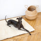 Square or Rectangular Natural White Woolen Pet Mat 