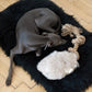 Natural Sheepskin Dog Tug Toy Beige
