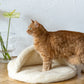 Natural White Wool Pet Cave  
