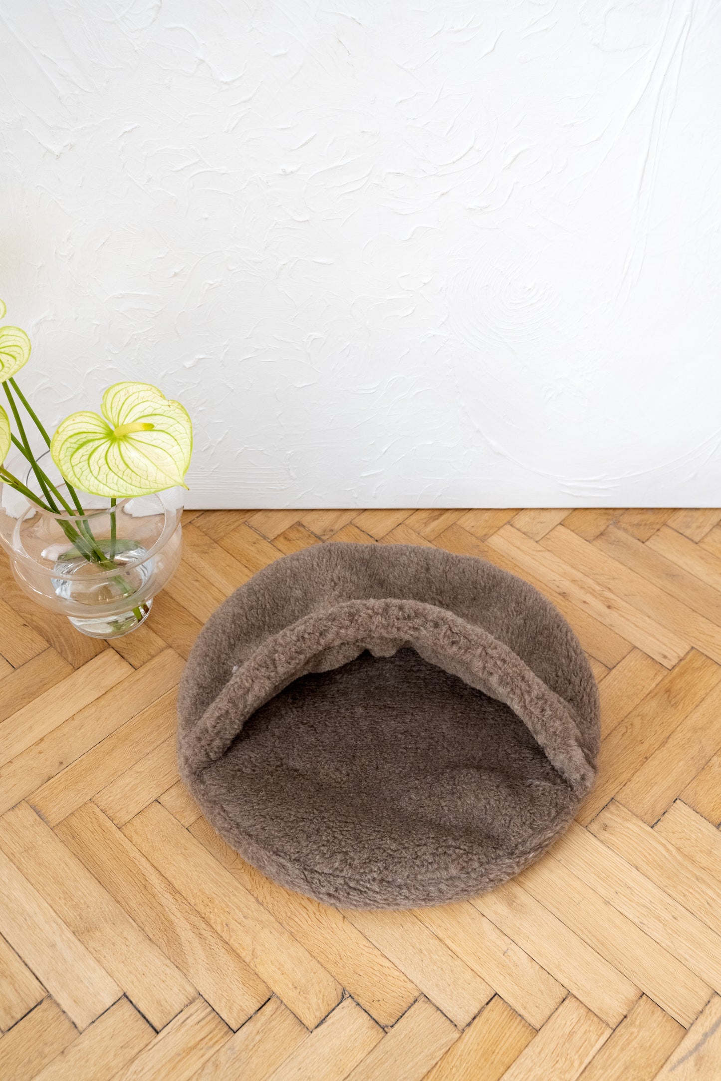 Natural Wool Pet Cave  Beige