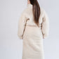 Woolen Women's Long White Skirt