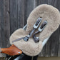 Greige Natural Sheepskin Stroller Liner