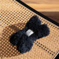 Natural Woolen Dog Toy - Bone - Charcoal