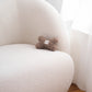 Natural Woolen Dog Toy - Bone - Beige