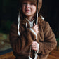 Brown Bear Woolen Baby Gloves