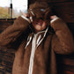 Brown Bear Woolen Baby Gloves