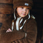 Brown Bear Woolen Baby Hat