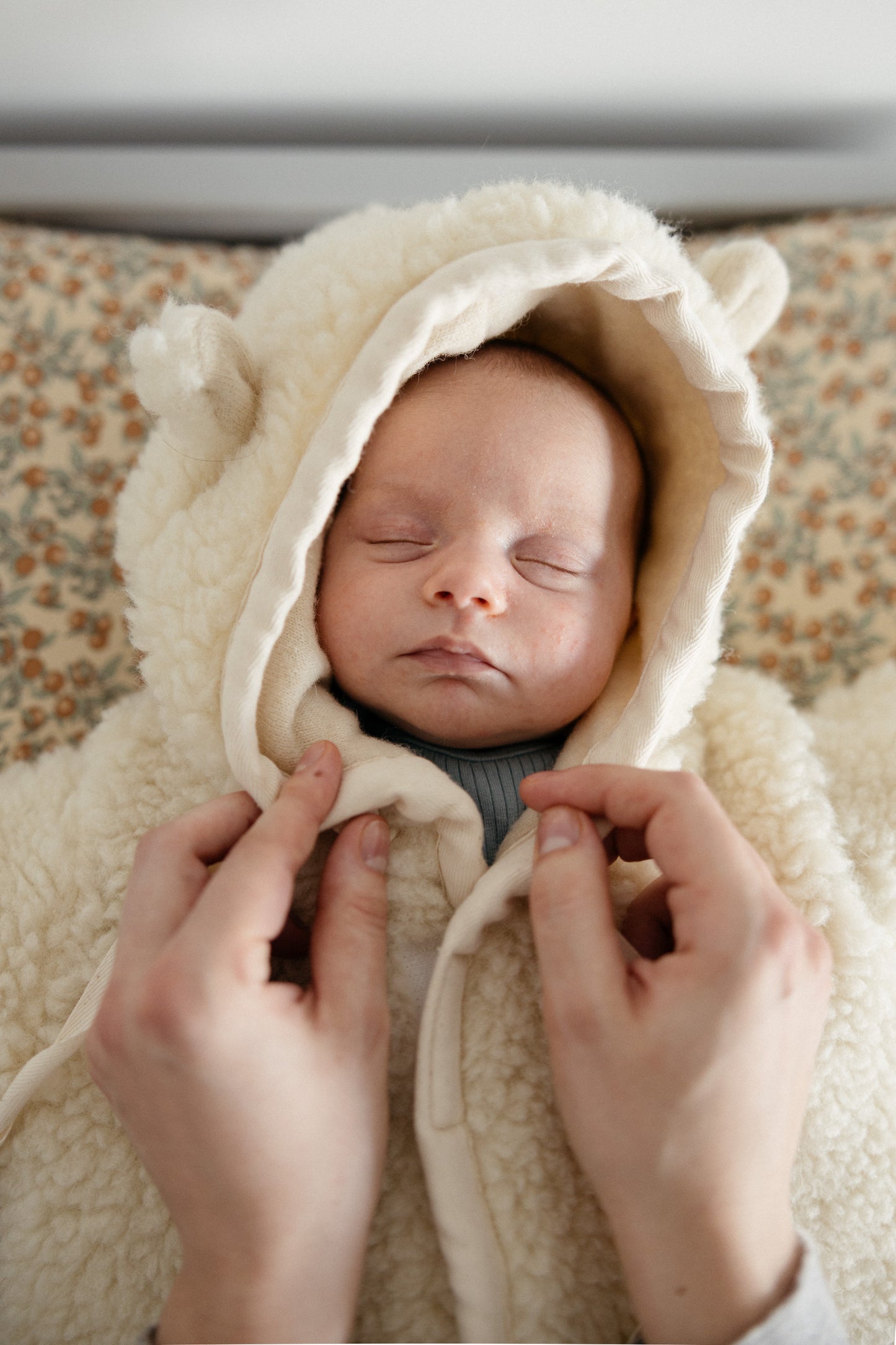 Baby/Kid Virgin White Wool Overall