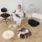 Natural Sheepskin Stool Cover