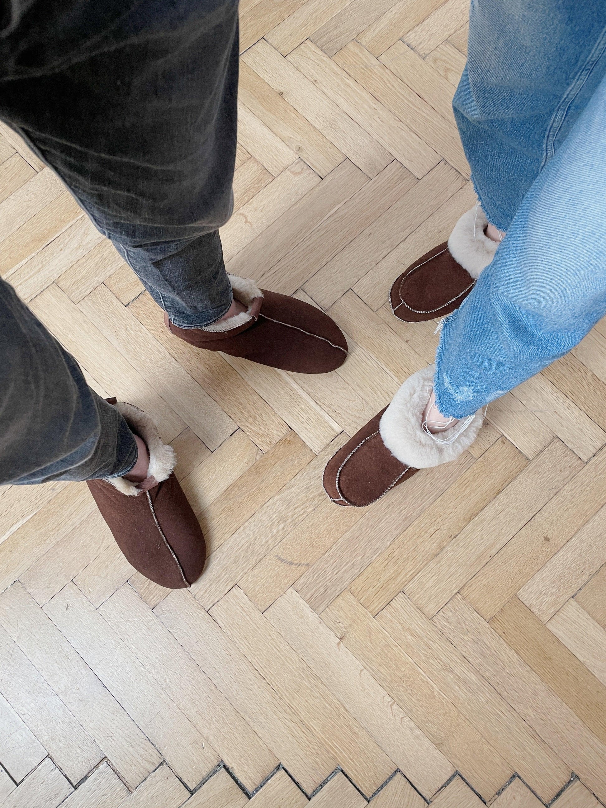 Adult Natural Brown Sheepskin Boots