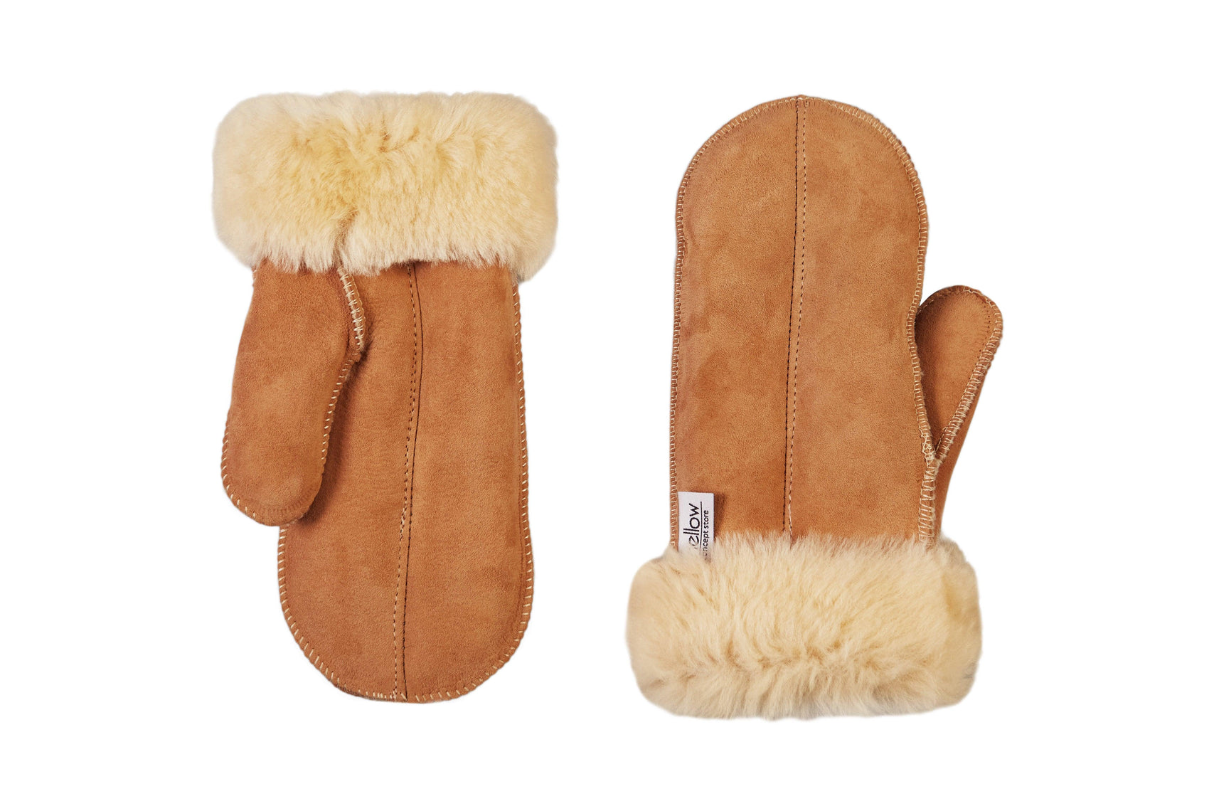 Handschuhe aus natürlichem Schaffell für Erwachsene - Beige
