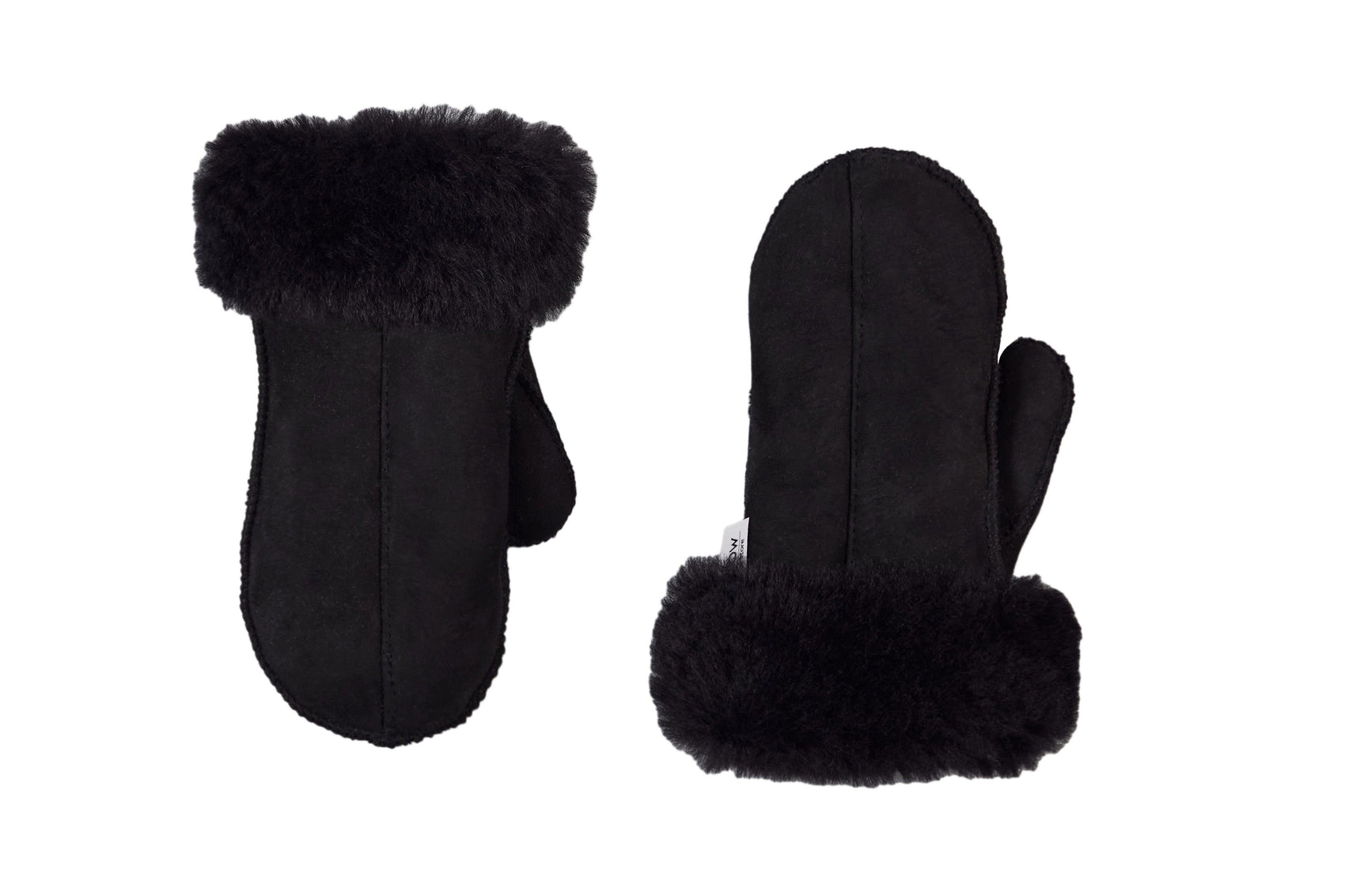 Handschuhe aus natürlichem Schaffell für Erwachsene - Schwarz