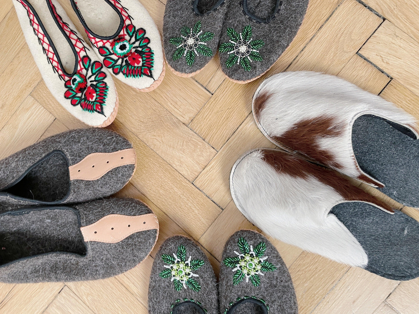 Adult Woolen Slippers (felt)