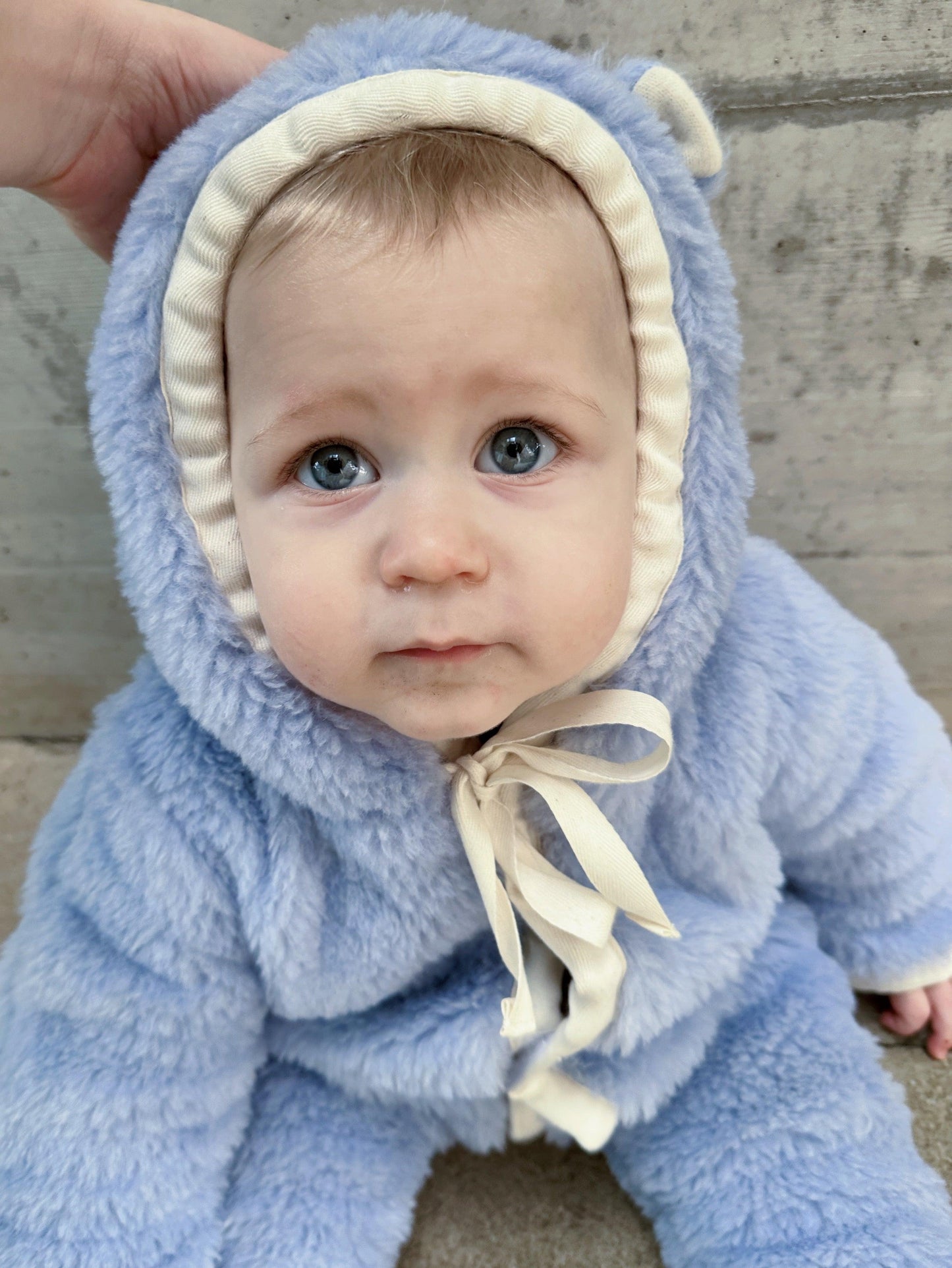 Baby/Kid Virgin Blue Wool Overall 