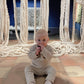 Linen Baby/Kid Clothing Beige Set 