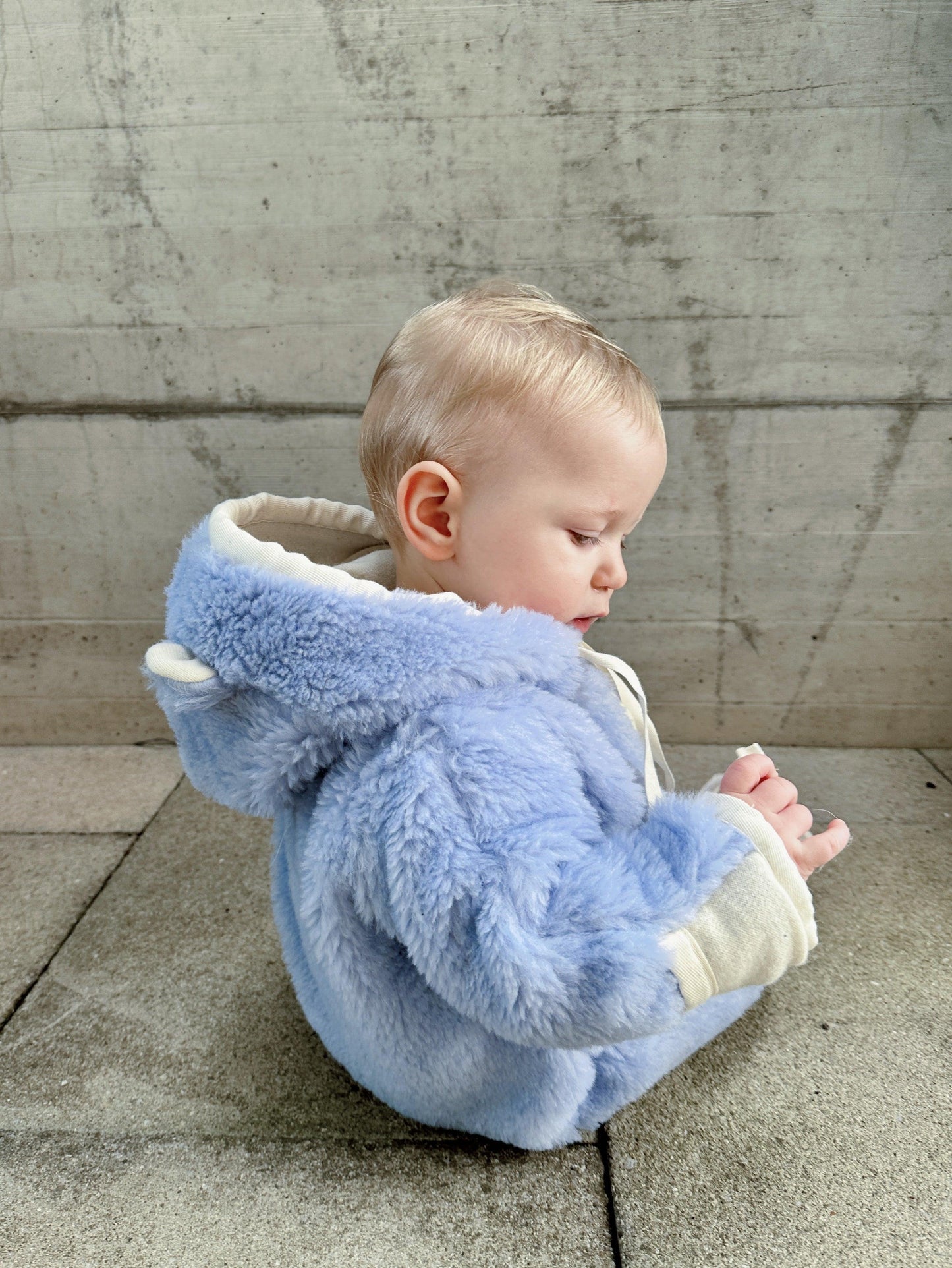Baby/Kid Virgin Blue Wool Overall 