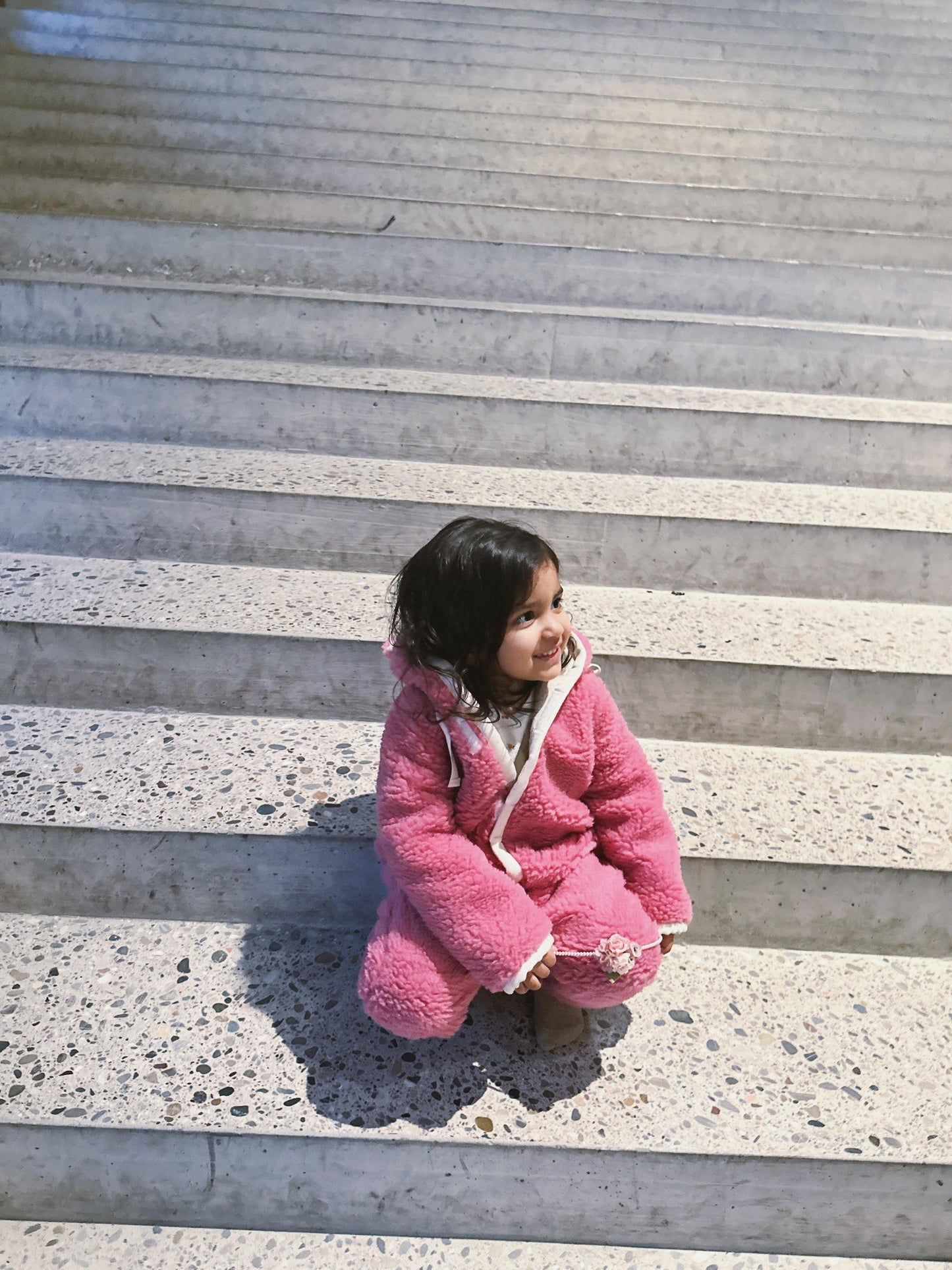 Baby/Kid Virgin Wool Overall  Pink